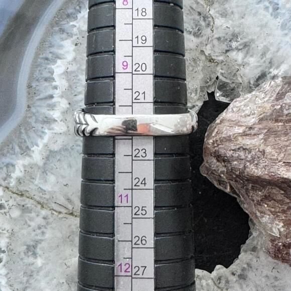 Carolyn Pollack Sterling Silver 3 Oval Turquoise Decorated Ring For Women - Picture 10 of 13